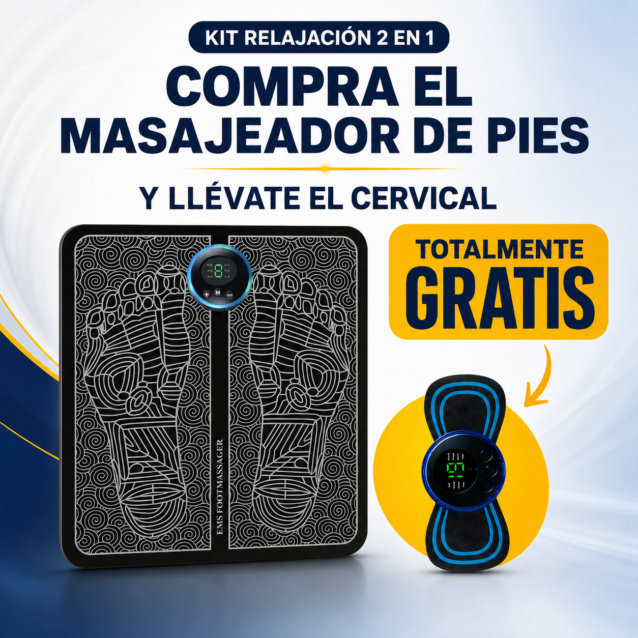 Kit Electroestimulador Pies y Cervical