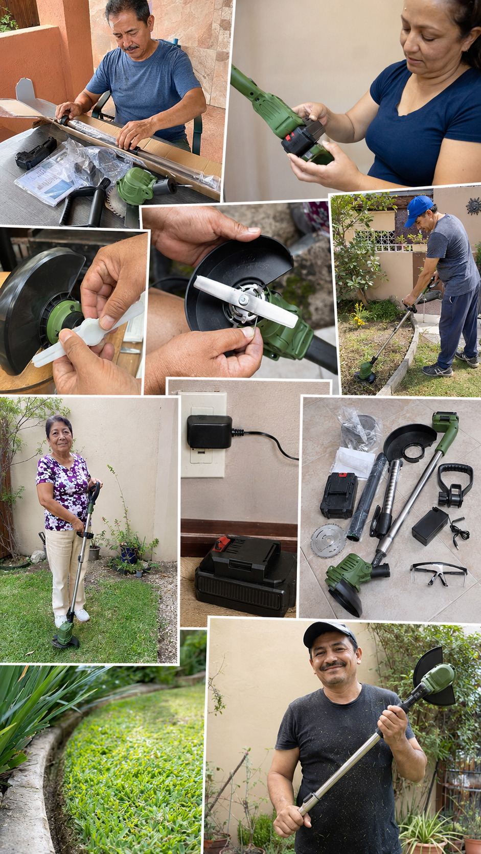 Podadora Cortadora Jardin Con Accesorios
