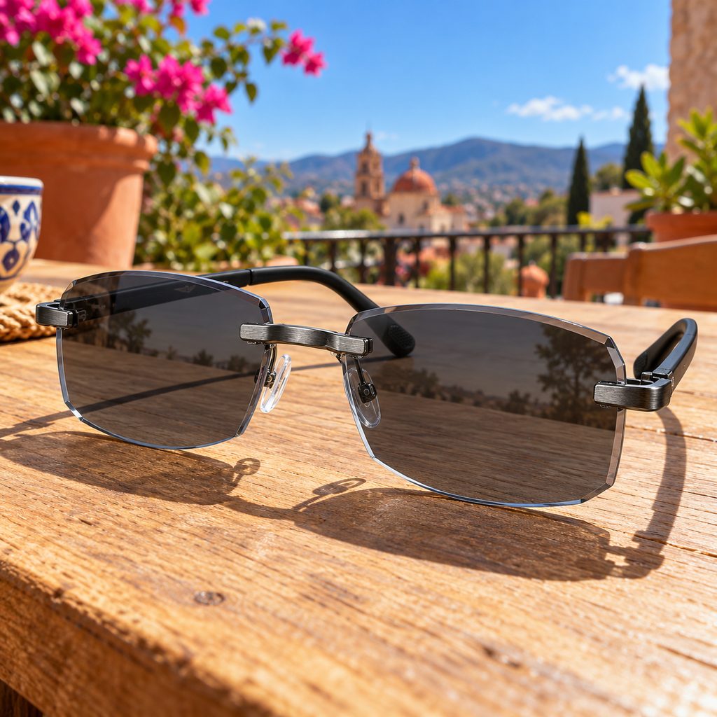 Los lentes se oscurecen con el sol