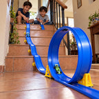 Pista bajando por la escalera