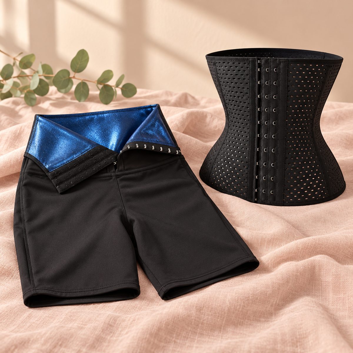 Combo Short Faja Sauna + Faja Cintura Corset